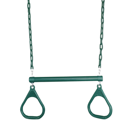 Kids Pallas Play Tower with Metal Swing Set in Green Slide Kings Warehouse 