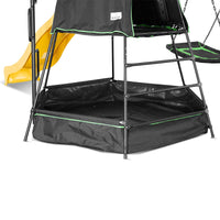 Kids Pallas Play Tower with Metal Swing Set in Yellow Slide Kings Warehouse 