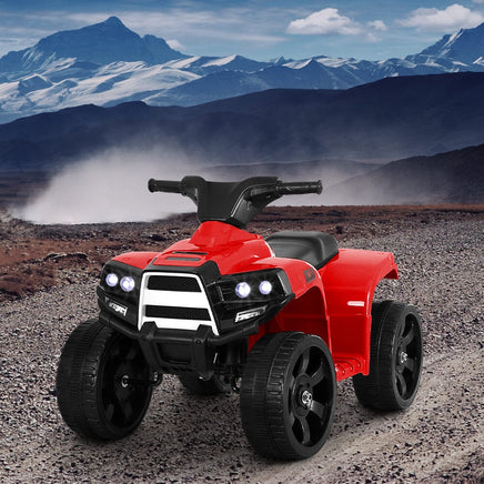 Kids Ride On ATV Quad Motorbike Car 4 Wheeler Electric Toys Battery Red Kings Warehouse 
