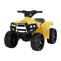 Kids Ride On ATV Quad Motorbike Car 4 Wheeler Electric Toys Battery Yellow Kings Warehouse 