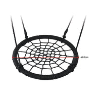 Kids Rope Swing Round Outdoor Birds Crows Nest Spider Web Swing Seat 65cm Kings Warehouse 