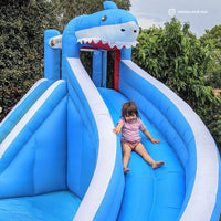 Kids Sharky Slide & Splash Inflatable Kings Warehouse 