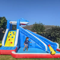 Kids Sharky Slide & Splash Inflatable Kings Warehouse 