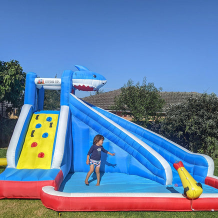 Kids Sharky Slide & Splash Inflatable Kings Warehouse 