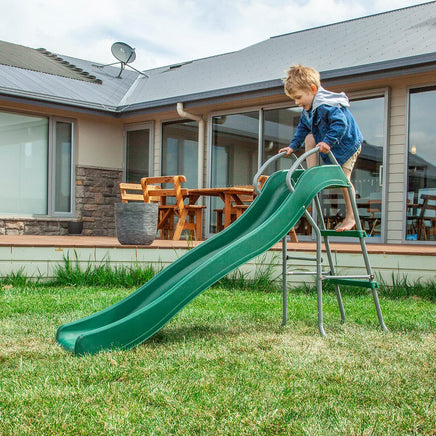 Kids Slippery Slide 3 - Green Slide Kings Warehouse 