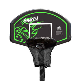 Kids Swish Trampoline Basketball Ring with Junior Jungle Adaptor Kings Warehouse 