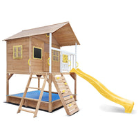 Kids Warrigal Cubby House - Yellow Slide Kings Warehouse 