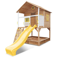 Kids Warrigal Cubby House - Yellow Slide Kings Warehouse 