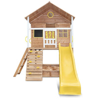 Kids Warrigal Cubby House - Yellow Slide Kings Warehouse 