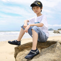 Kids Water Shoes Barefoot Quick Dry Aqua Sports Shoes Boys Girls - Blue Size Bigkid US4 = EU36 Kings Warehouse 