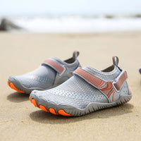 Kids Water Shoes Barefoot Quick Dry Aqua Sports Shoes Boys Girls - Grey Size Bigkid US4 = EU36 Kings Warehouse 