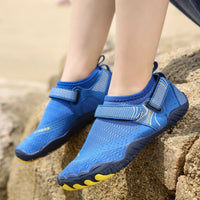 Kids Water Shoes Barefoot Quick Dry Aqua Sports Shoes Boys Girls - Klein Blue Size Bigkid US3 = EU34 Kings Warehouse 