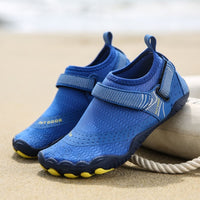 Kids Water Shoes Barefoot Quick Dry Aqua Sports Shoes Boys Girls - Klein Blue Size Bigkid US3 = EU34 Kings Warehouse 