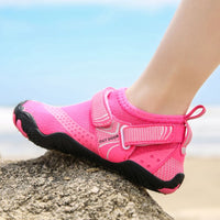 Kids Water Shoes Barefoot Quick Dry Aqua Sports Shoes Boys Girls - Pink Size Bigkid US3 = EU34 Kings Warehouse 