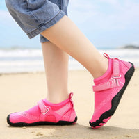 Kids Water Shoes Barefoot Quick Dry Aqua Sports Shoes Boys Girls - Pink Size Bigkid US3 = EU34 Kings Warehouse 