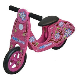 Kidzamo Maria Pink Wooden Balance Scooter 12" for Kids Kings Warehouse 