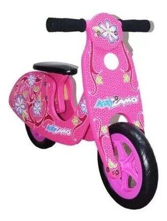 Kidzamo Maria Pink Wooden Balance Scooter 12" for Kids Kings Warehouse 