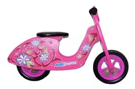 Kidzamo Maria Pink Wooden Balance Scooter 12" for Kids Kings Warehouse 