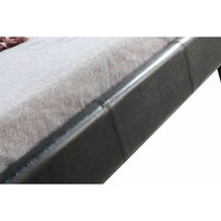 King Single PU Leather Bed Frame Black Kings Warehouse 