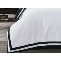 King Size Charcoal and White Square Patter Quilt Cover Set (3PCS) V62-DS_S00015Q Kings Warehouse 