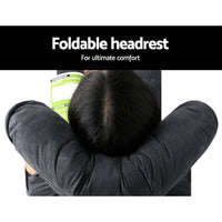 Kings Adjustable Lounger with Arms - Charcoal Furniture > Living Room Kings Warehouse 