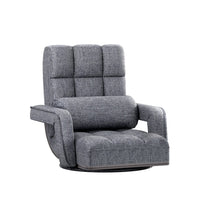 Kings Floor Sofa Bed Lounge Chair Recliner Chaise Chair Swivel Grey