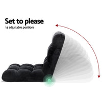 Kings Lounge Sofa Floor Recliner Futon Chaise Folding Couch Black Kings Warehouse 