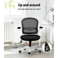 Kings Office Chair Mesh Computer Desk Chairs Work Study Gaming Mid Back Black Kings Warehouse 