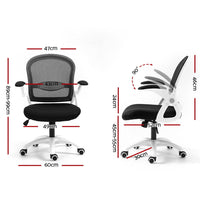 Kings Office Chair Mesh Computer Desk Chairs Work Study Gaming Mid Back Black Kings Warehouse 