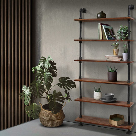 Kings Wall Shelves Display Bookshelf Rustic Vintage DIY Pipe Shelf Brackets Home & Garden > DIY Kings Warehouse 