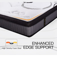 Kingston Slumber Mattress DOUBLE Size Bed Euro Top Pocket Spring Firm Bedding Foam 34CM mattresses Kings Warehouse 
