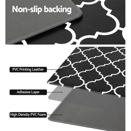Kitchen Mat Non-slip 45 x 150 PVC Anti Fatigue Floor Rug Home Carpet Gina Kings Warehouse 