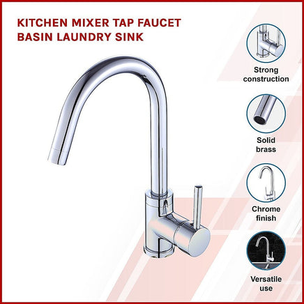 Kitchen Mixer Tap Faucet Basin Laundry Sink KingsWarehouse 