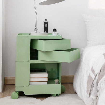 KW Replica Boby Trolley Storage 3 Tier Drawer Cart Shelf Mobile Green living room Kings Warehouse 