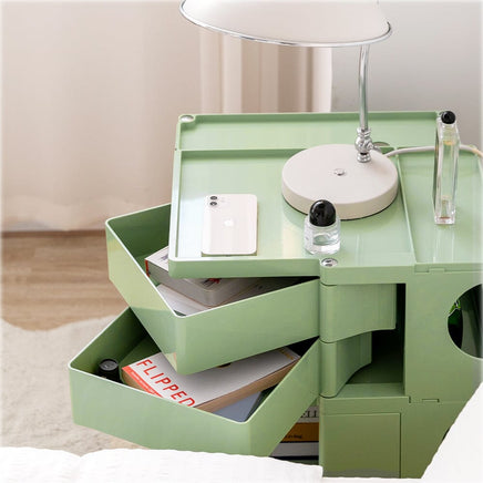 KW Replica Boby Trolley Storage 3 Tier Drawer Cart Shelf Mobile Green living room Kings Warehouse 