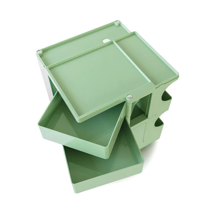 KW Replica Boby Trolley Storage 3 Tier Drawer Cart Shelf Mobile Green living room Kings Warehouse 