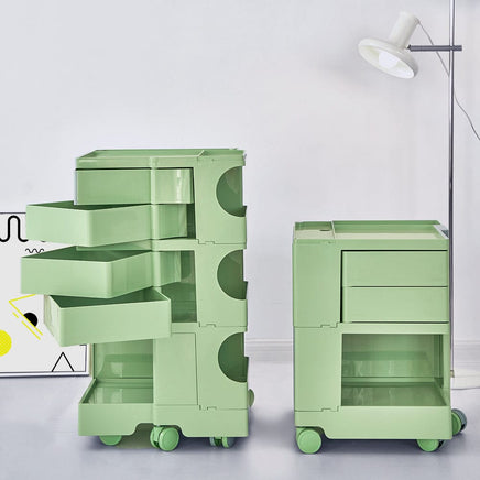 KW Replica Boby Trolley Storage 3 Tier Drawer Cart Shelf Mobile Green living room Kings Warehouse 