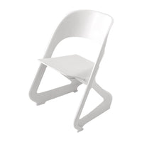 KW Set of 4 Dining Chairs Office Cafe Lounge Seat Stackable Plastic Leisure Chairs White dining Kings Warehouse 