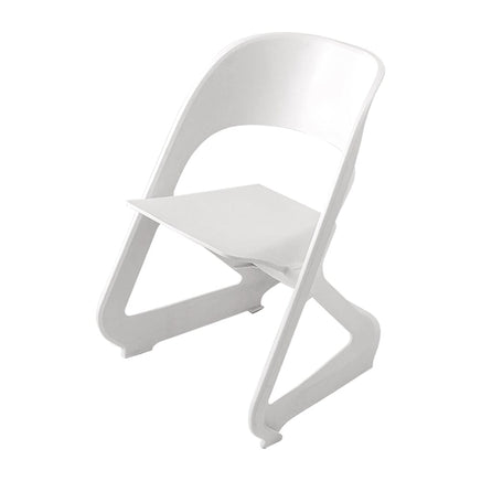KW Set of 4 Dining Chairs Office Cafe Lounge Seat Stackable Plastic Leisure Chairs White dining Kings Warehouse 