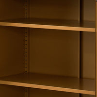 KW Sweetheart Metal Locker Storage Shelf Shoe Cabinet Buffet Sideboard Yellow living room Kings Warehouse 