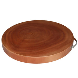 L Natural Hardwood Hygienic Kitchen Cutting Wooden Chopping Board Round Kings Warehouse 