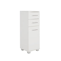 La Bella 88cm White Bathroom Storage Cabinet Drawer Tall Slim Kings Warehouse 