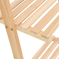 Ladder Wall Shelf Cedar Wood 41,5x30x176 cm Kings Warehouse 