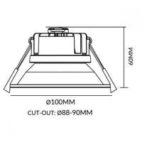 Lampada Premia 9W LED Tri Colour Premium Downlight Kings Warehouse 