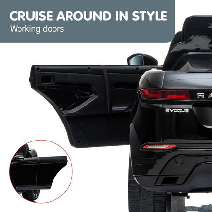 Land Rover Licensed Kids Electric Ride On Car Remote Control - Black Kings Warehouse 