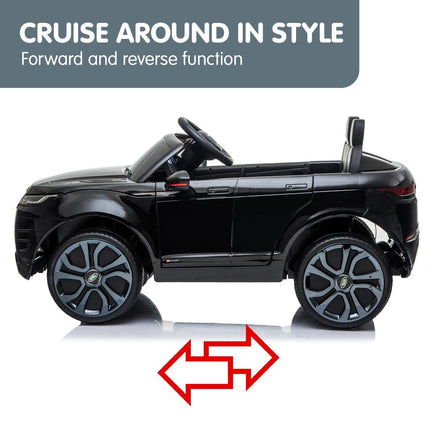 Land Rover Licensed Kids Electric Ride On Car Remote Control - Black Kings Warehouse 