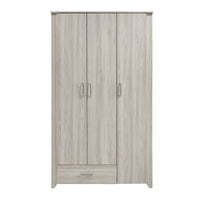 Large 3 Door Wardrobe Bedroom Storage Cabinet Closet Furniture > Bedroom Kings Warehouse 