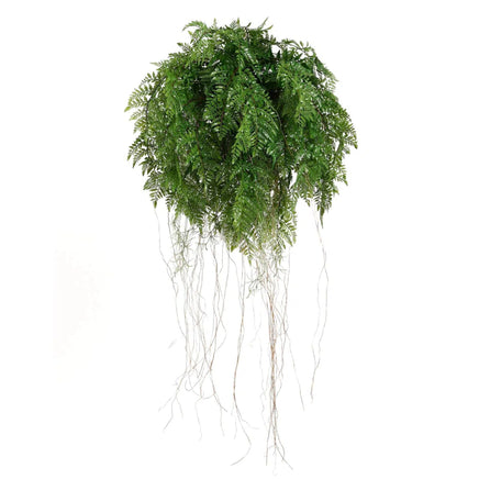 Large Lush Tropical Hanging Fern Ball 55cm Diameter Kings Warehouse 