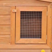 Large Rabbit Hutch Small Animal House Pet Cage with Roofs Wood Kings Warehouse 