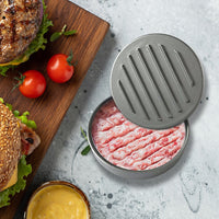 Large Round Hamburger Patty Maker Grill Press Burger Metal Mold Cooking Tools Appliances Supplies KingsWarehouse 
